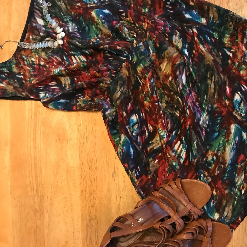 Theory  Multicolor Silk Dress